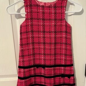 Hartstrings Pink and Black Plaid Formal Dress